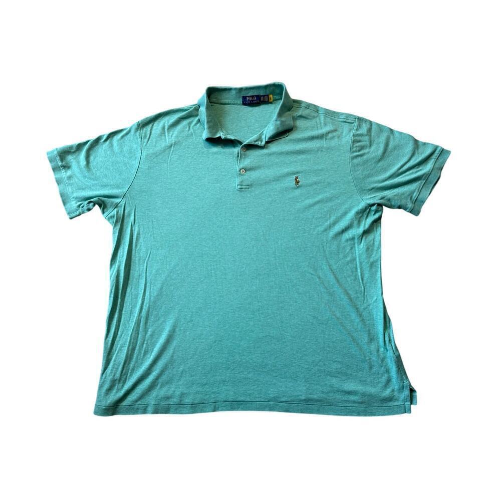 POLO Ralph Lauren short Sleeve Polo/Golf shirt, size 2XB, Green, 100% Cotton